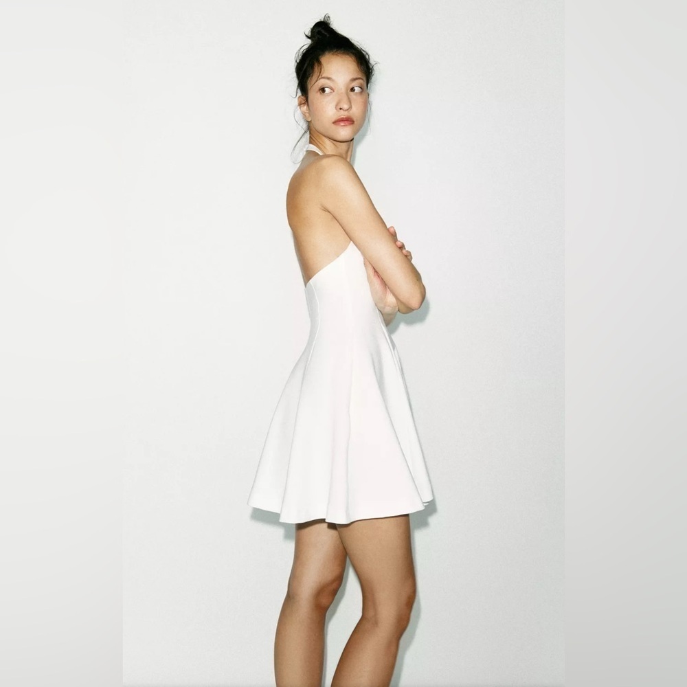 Zara mini godet halter dress - Picture 3 of 6